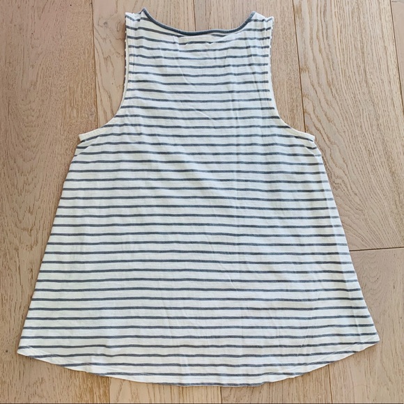 Madewell Forward Seam “Dusk Grey” Stripe Tank - Picture 5 of 6
